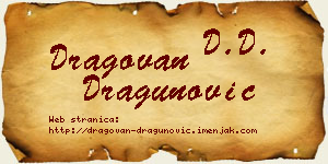 Dragovan Dragunović vizit kartica